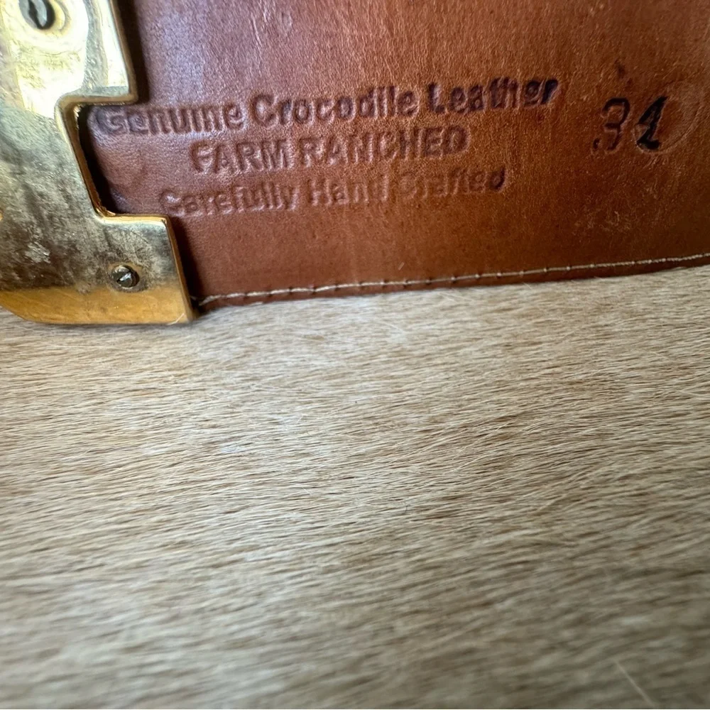 Dos de oro crocodile belt- duuuude- vintage - Picture 12 of 16
